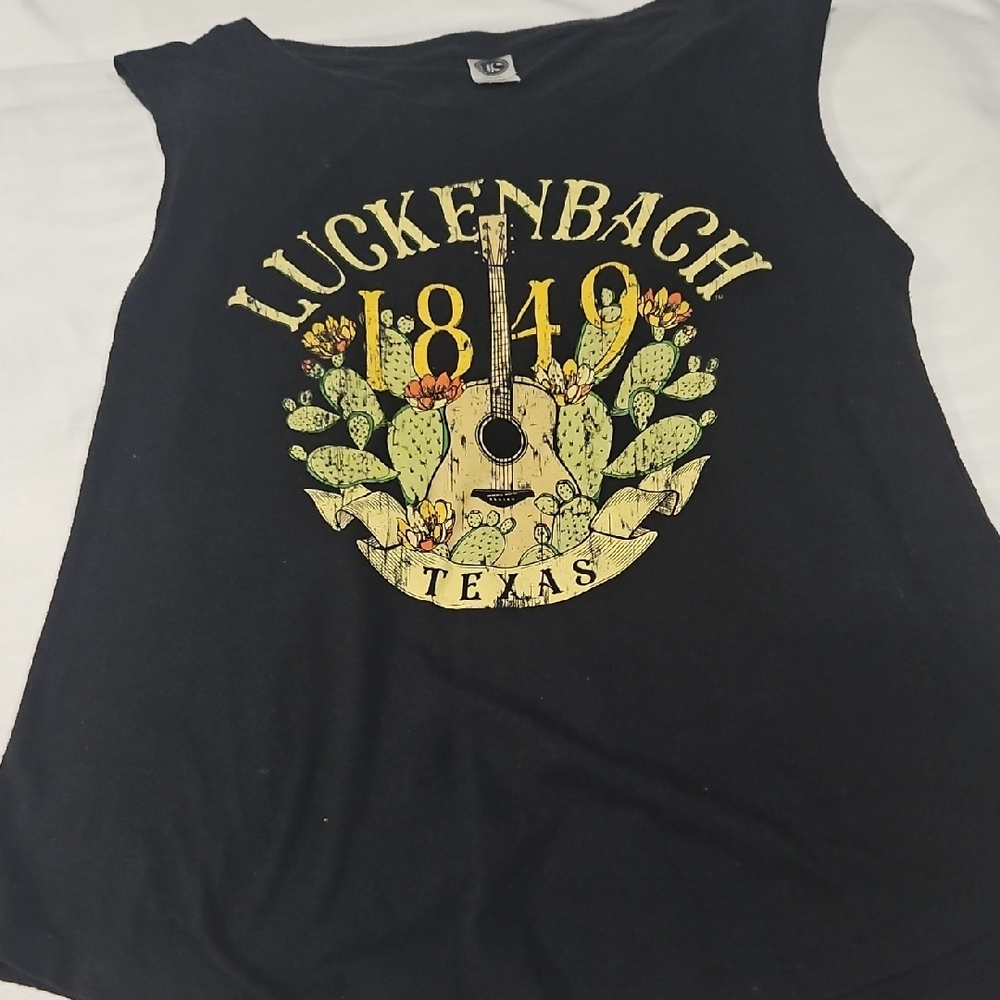 US Blank Black Graphic Tank Top Made In USA